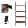 New 4 or 5 Tier Ladder Shelf Unit Bookcase Wall Rack - FREE P&P Image 4
