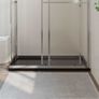 Rectangular ABS Shower Base Tray Black 70x120 cm Image 2