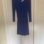 Below knee ladies royal blue dress Image 2