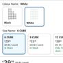 Wire 6 cube storage shelves white Image 5