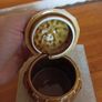 Vintage Porcelain Beehive Honey Pot with Wicker Basket Lid Image 4
