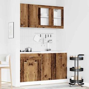 4 Piece Kitchen Cabinet Set Old Wood
