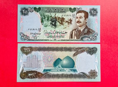 Iraq  25  Dinars  1986  Pick  73. ( Uncirculated )
