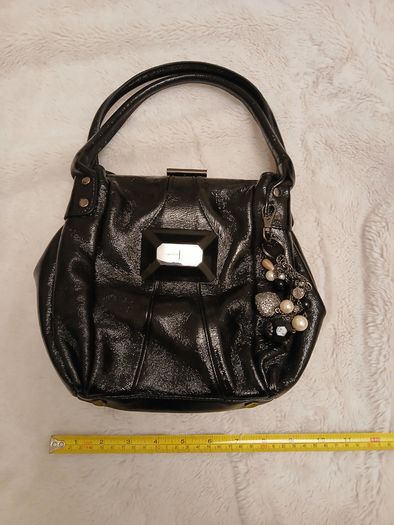 Jasper Conran black  bag with charms