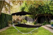 Portable Black Double Hammock Bed For Relaxing