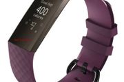 Luxury Purple Silicone Band Strap Buckle For Fitbit Charge 3 4 Replacement