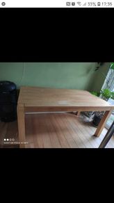 solid wooden table