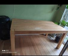 solid wooden table
