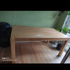 solid wooden table
