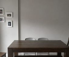 Table with bench and 4 chairs