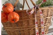 ShabbyChic Basket..Decor can be changed and used for all different seasons even flowers