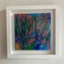 FREE Frame Original Art Original Painting Tropical Art Botanical Art Blue Painting Image 6