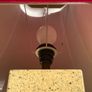 Mid Century French Table Lamp, Vintage Jean Claude Mahey, Lacquer Brass Chrome, 70s Image 6