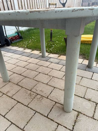Large round garden table