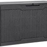 100 Gallon Resin Deck Box, Weather Resistant Outdoor Storage Box, Lockable Indoor Outdoor Storage for Supplies Image 5