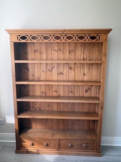 Solid pine bookcase