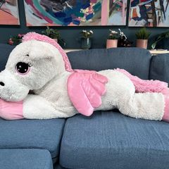 Giant Pearl the Pegasus, unicorn plush Teddy soft toy