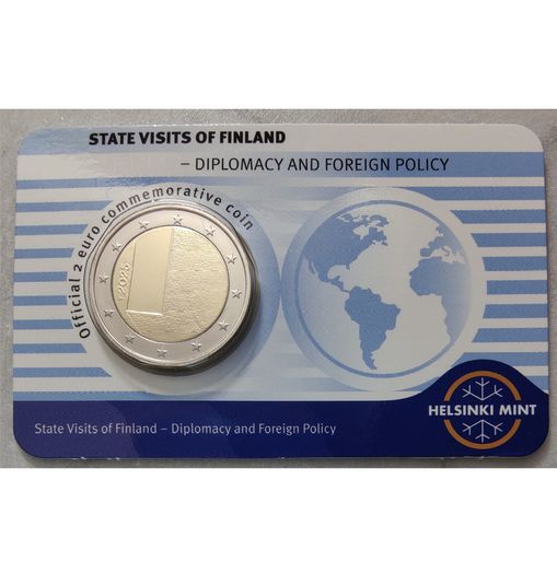 Finland 2 Euro Base Metals Brilliant Uncirculated Coin 2025 - Diplomacy and Foreign Policy