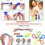 40 Pcs Fidget Toys Pack, Fidget Toy Sensory Set, Decompression Toy with Push Pop Bubble Infinite Cube, Stress Relieves Squeeze Poppet Toy for Adults Kids Party Favors Bags Fillers (FREE POSTAGE) Image 3
