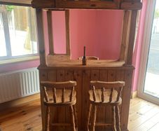 Mini Bar and 3 stools