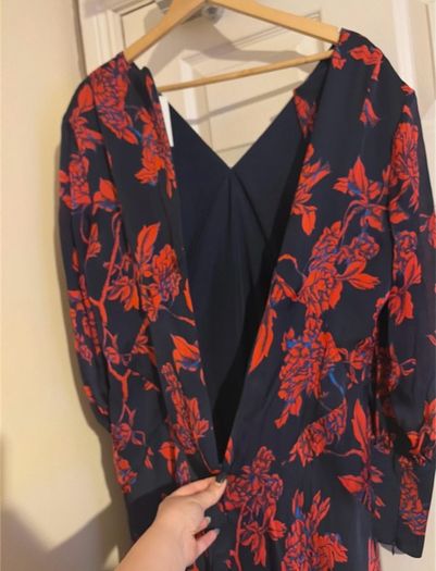 LK Bennett Floral Midi Dress Brand New UK 16 RRP 445