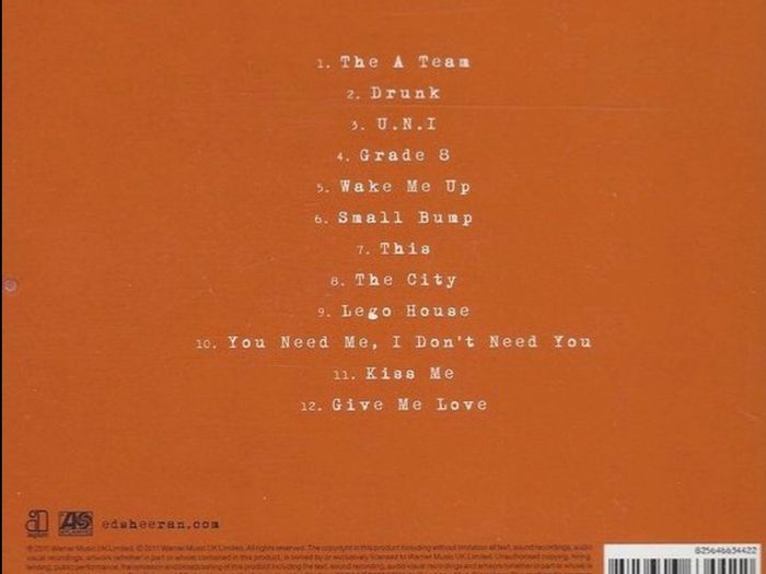 ed sheeran  +    CD