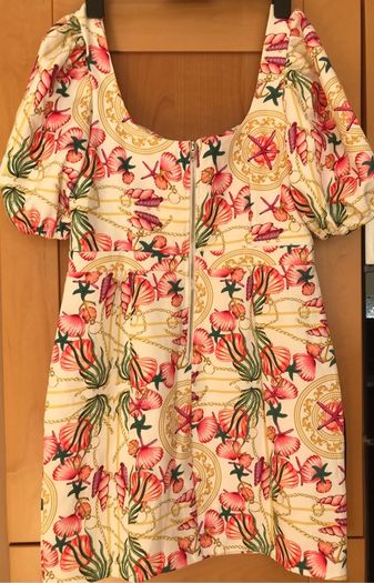 Ladies Cream / Coral Dress by Missguided