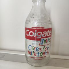 Unigate 1980s milk bottle Colgate