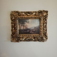 Enter a catchy titleAntique 19th Century Pastoral Oil Landscape, Signed A. Nasmyth (Ornate Gilt Frame)