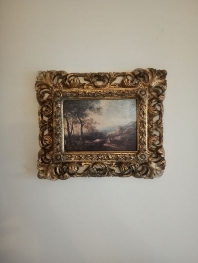 Enter a catchy titleAntique 19th Century Pastoral Oil Landscape, Signed A. Nasmyth (Ornate Gilt Frame)