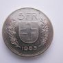Swiss 5FR Confoederatio Helvetica 1985 Image 4