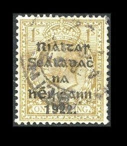 Ireland 1922 - Scott # 35 - Thom 5 Line Overprint (The Provisional Government of Ireland 1922) - Fine Used Condition - FREE POSTAGE