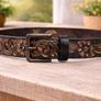 Premium Embossed Genuine Leather Belt Stylish Vintage Designer Belt Durable Formal & Casual Waist Belt Image 2