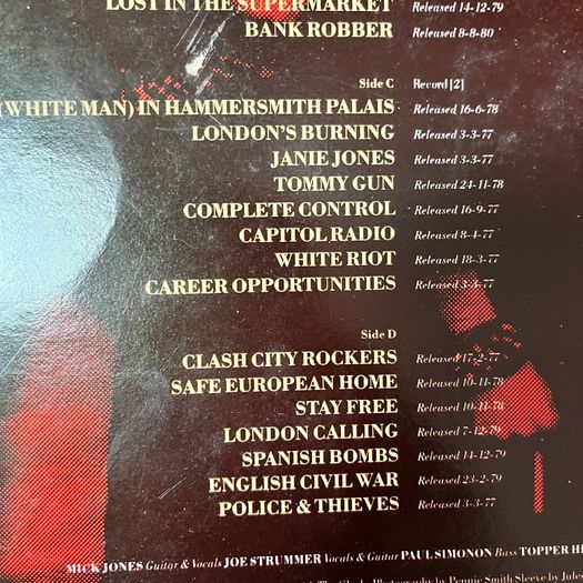 vinyl The Clash, the Story of, 2nd disc only