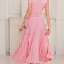 Pink maxi pleated dress XL Image 2