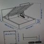 White Ottoman double bed with detachable headboard Image 10