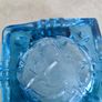 Vintage Art Deco Cobalt Blue Ashtray. Image 8