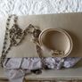 Ivory Satin Clutch Image 3