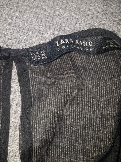 Zara ladies size xs / uk8 black top