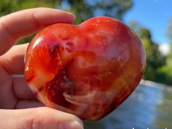 Variety of Crystal Heart Gemstones Rose Quartz, Tigers Eye, Opalite, Clear Quartz, Calcite, and more