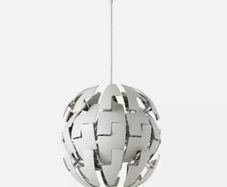 IKEA PS 2014 Pendant lamp, white/silver, 35 cm