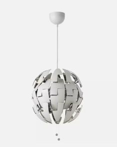 IKEA PS 2014 Pendant lamp, white/silver, 35 cm
