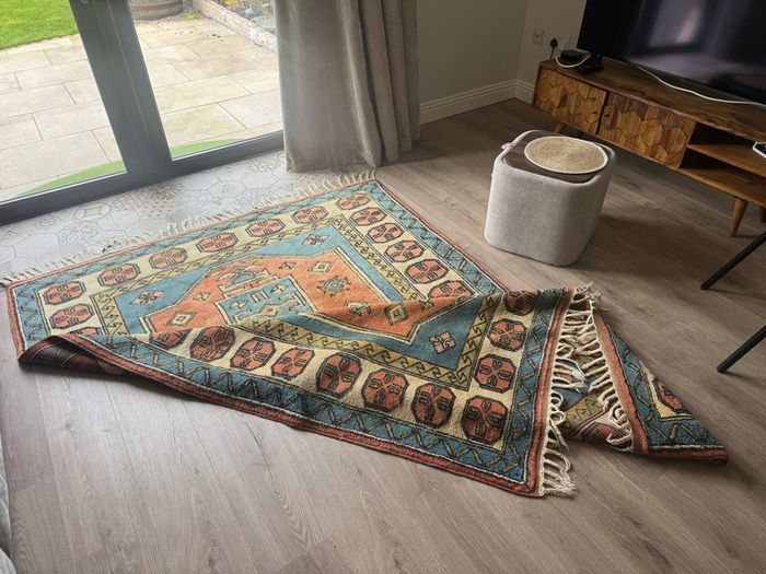 Vintage Hand made Turkish Wool Rug-165 X 228 cm