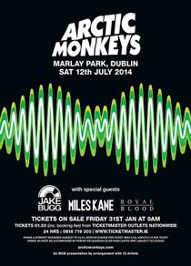 Arctic Monkeys - Dublin 2014 - Rare Mini Print/Poster
