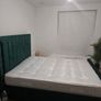 Luxury Emerald Green Bed and  Mattress  Bought Feb 2026  Nearly New Image 2