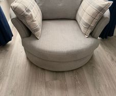 Swivel armchair