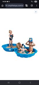 Kid's Maxi Shell Sand Box Blue