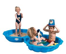 Kid's Maxi Shell Sand Box Blue