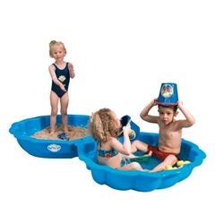 Kid's Maxi Shell Sand Box Blue