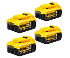 DeWalt DCB184 18v 5.0Ah XR Li-Ion Battery Pack of 4